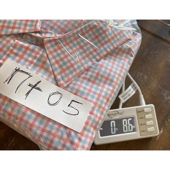 Untuckit Mens Long Sleeve Button Down Plaid Shirt Multi Sz L MT05 - Picture 9 of 9